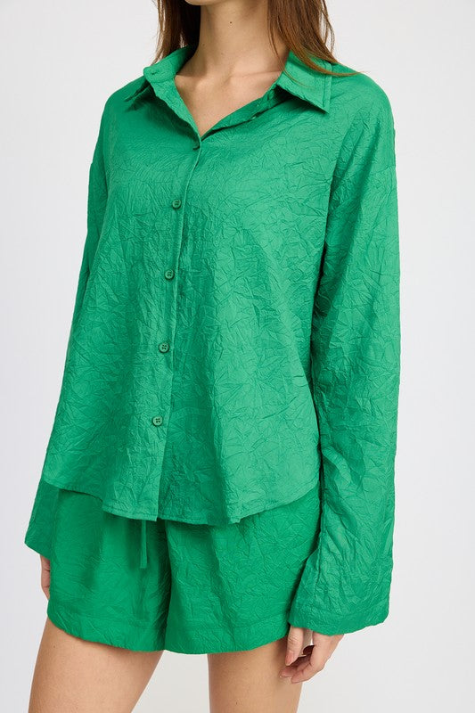 Emory Park OVERSIZED BUTTON DOWN SHIRT