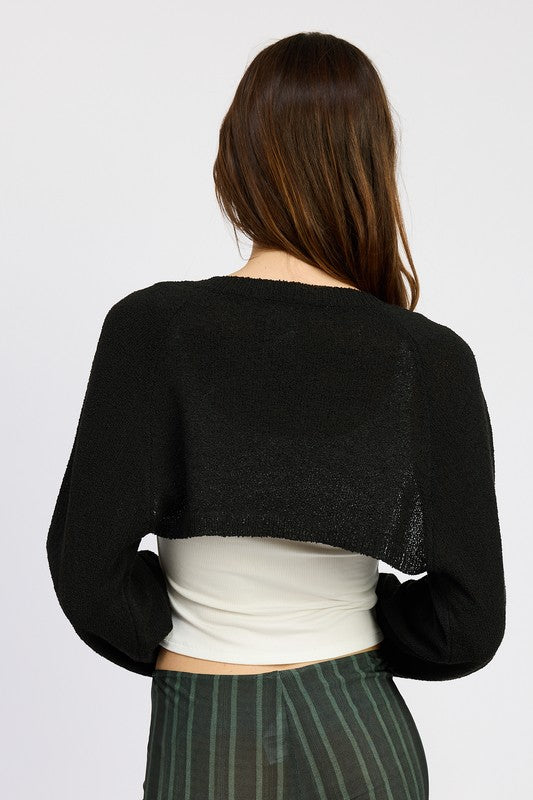 Emory Park BLOUSON SLEEVE BOLERO
