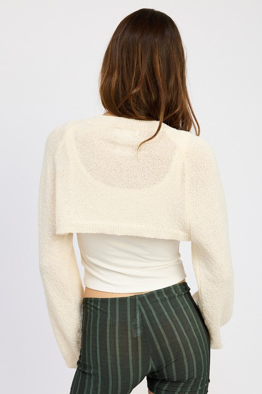 Emory Park BLOUSON SLEEVE BOLERO