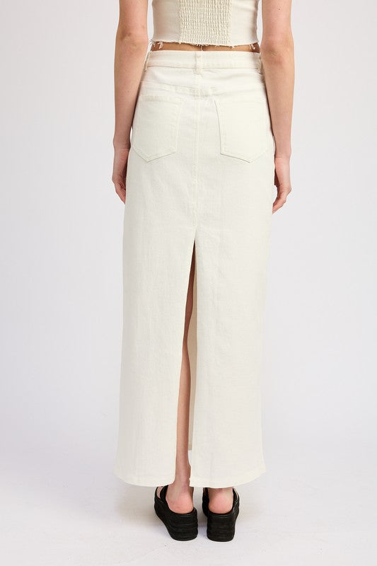 Emory Park MAXI PENCIL SKIRT WITH BACK SLIT