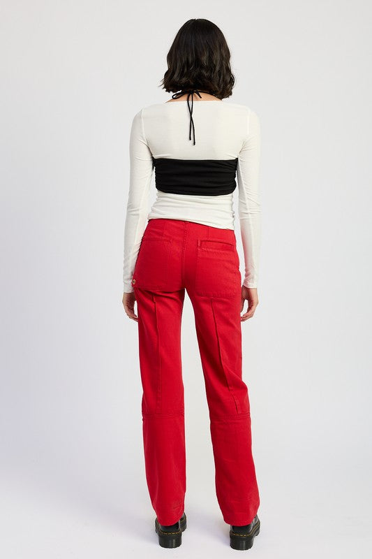 Emory Park LAYERED LONG SLEEVE Top