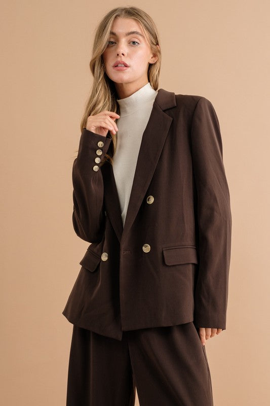 Sweet Generis DOUBLE BUTTON BLAZER JACKET