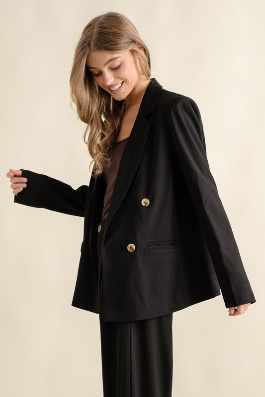 Sweet Generis DOUBLE BUTTON BLAZER JACKET