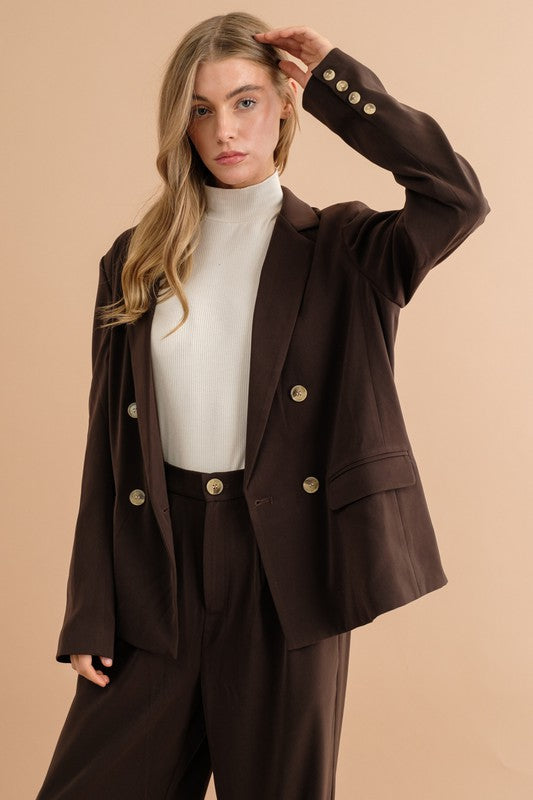 Sweet Generis DOUBLE BUTTON BLAZER JACKET