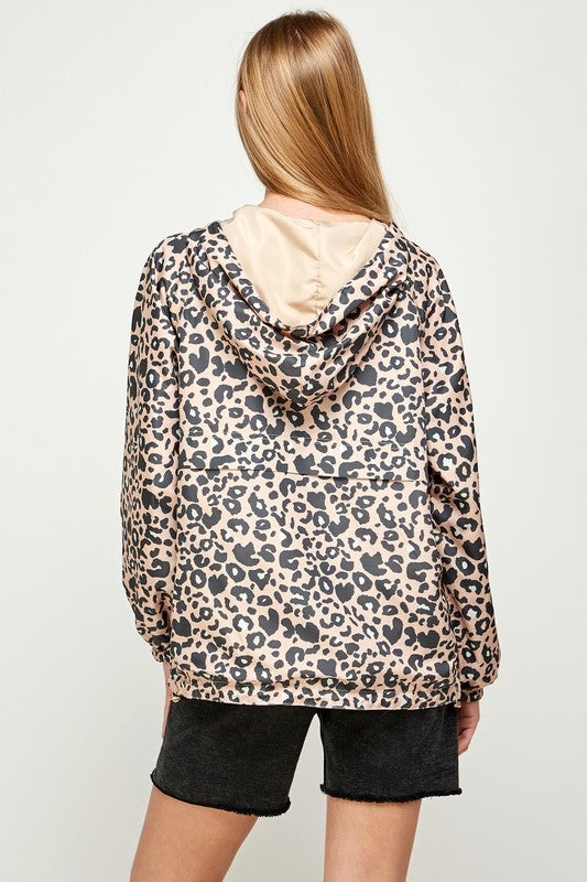 Sweet Generis REVERSIBLE CONTRAST PRINT ZIP UP WINDBREAKER HOODIE