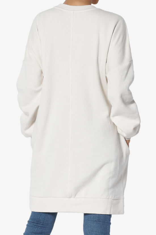 Accie Crew Neck Tunic Sweatshirt BONE_2