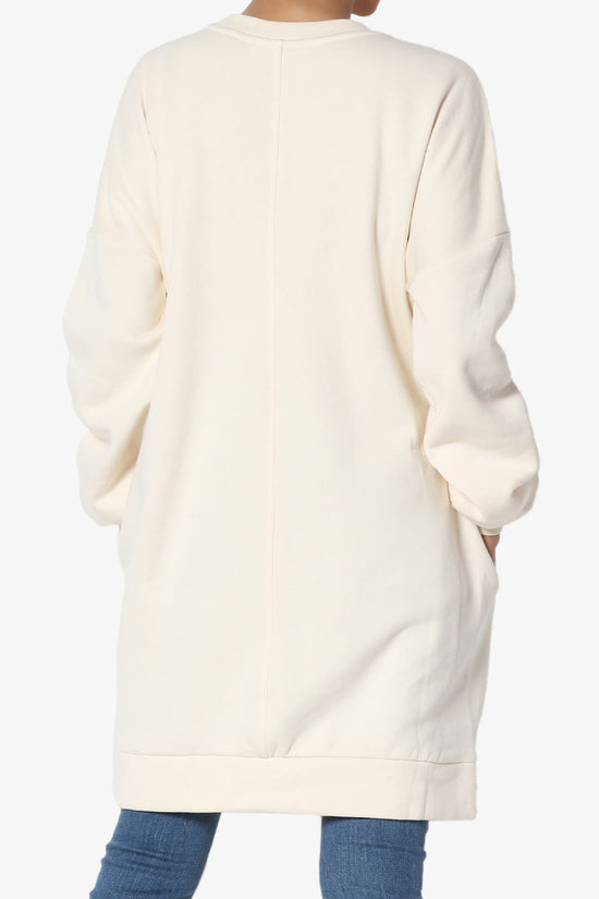 Accie Crew Neck Tunic Sweatshirt CREAM_2
