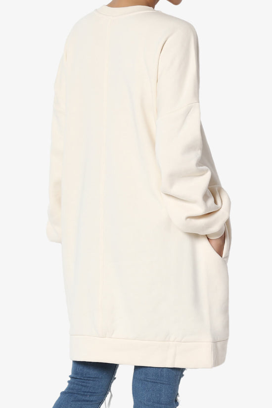 Accie Crew Neck Tunic Sweatshirt CREAM_4