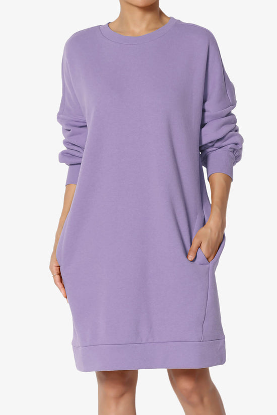 Accie Crew Neck Tunic Sweatshirt LAVENDER_1