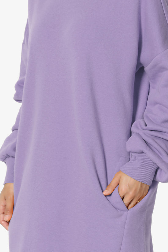 Accie Crew Neck Tunic Sweatshirt LAVENDER_5