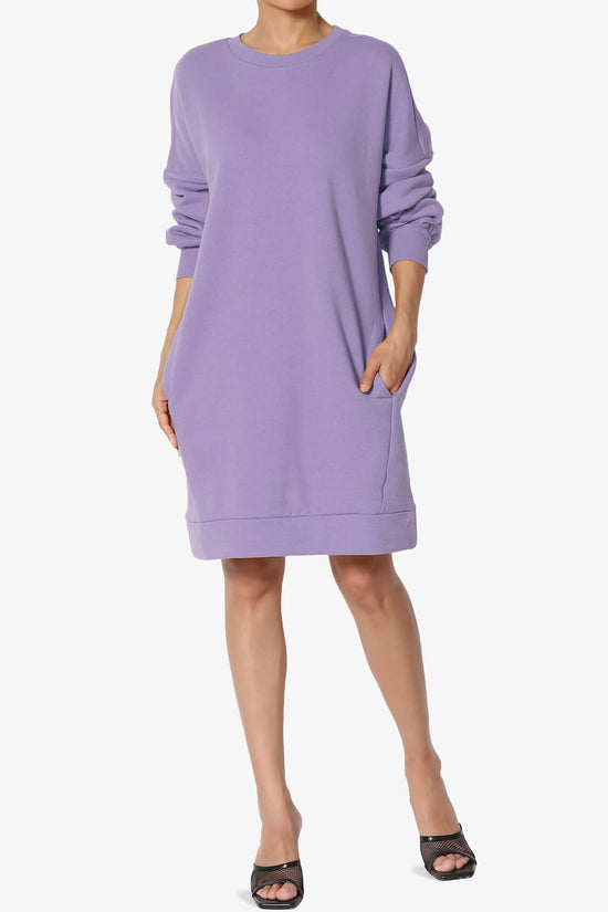 Accie Crew Neck Tunic Sweatshirt LAVENDER_6