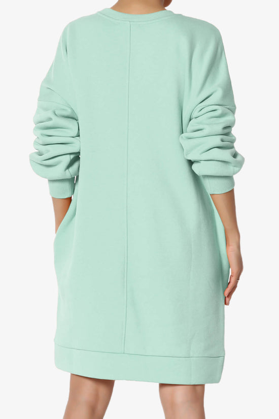 Accie Crew Neck Tunic Sweatshirt LIGHT GREEN_2