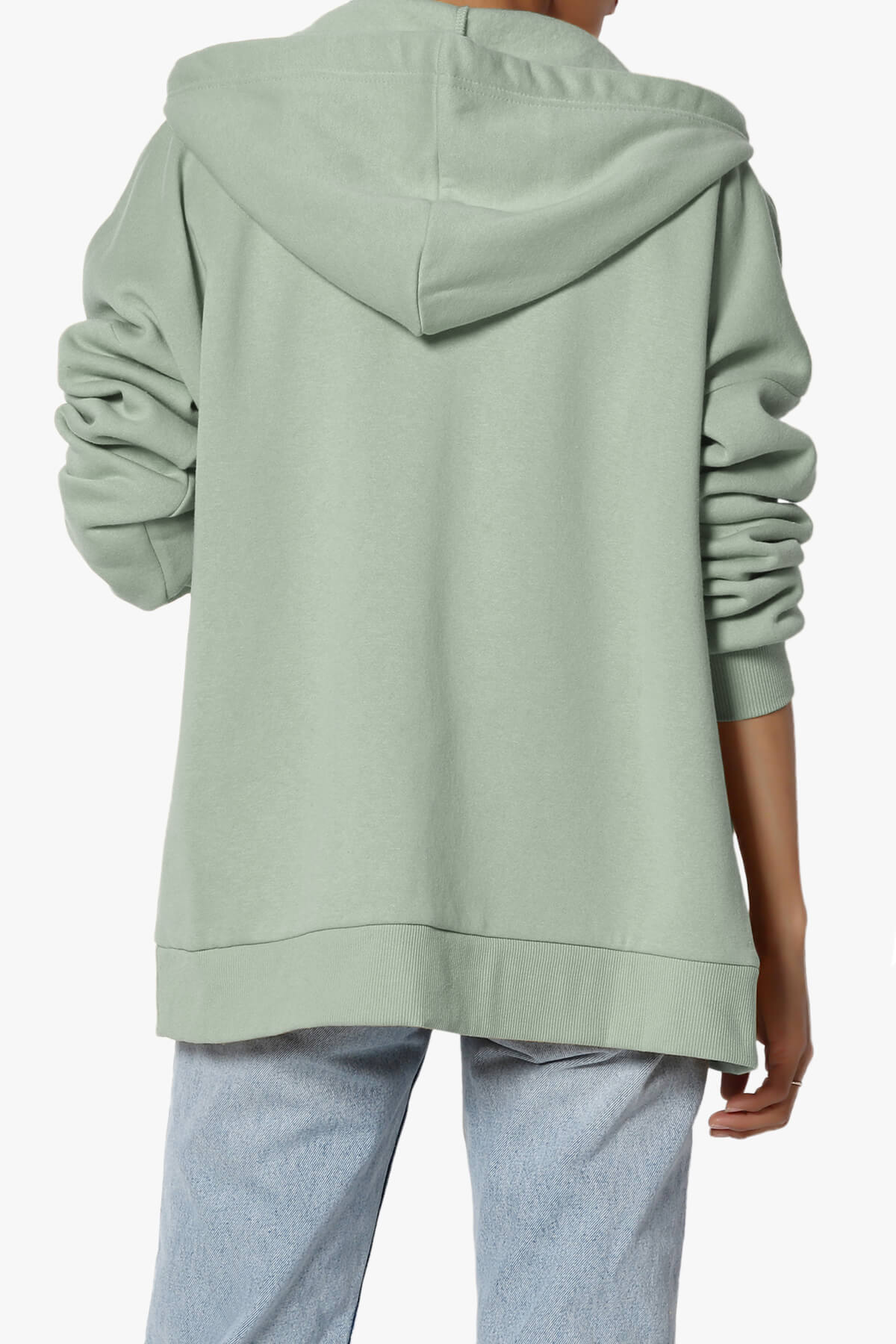 Accie Fleece Zip Hooded Jacket LIGHT GREEN_2