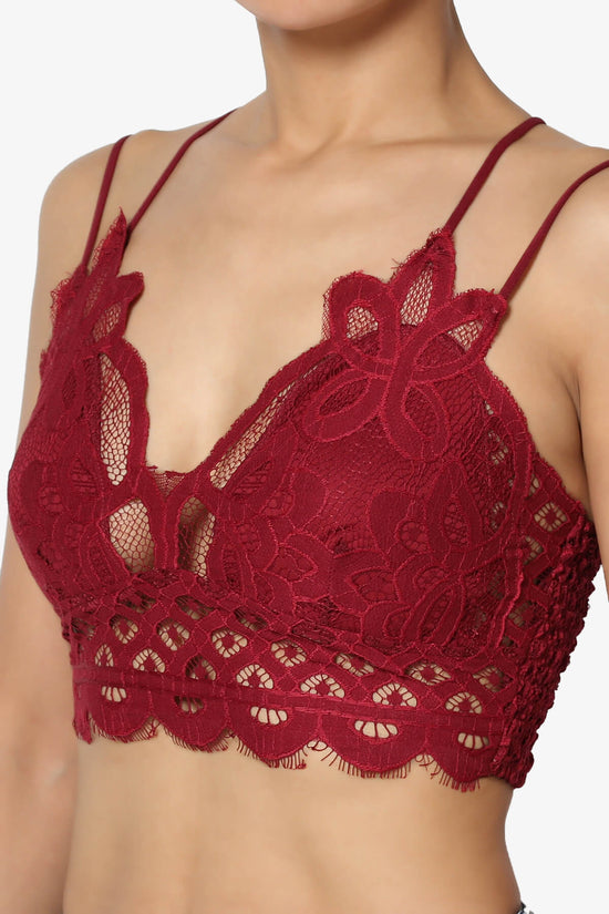 Adella Crochet Lace Bralette BURGUNDY_5