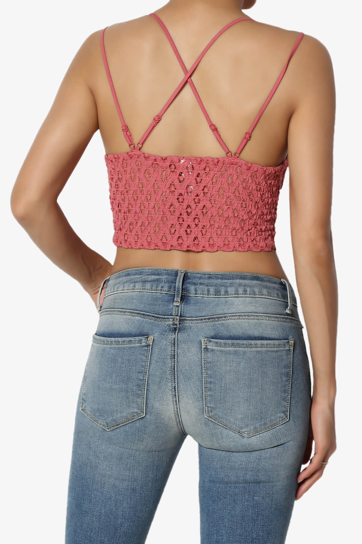 Adella Crochet Lace Bralette DUSTY ROSE_2