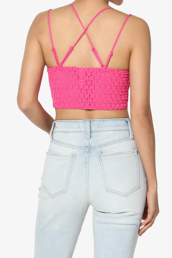 Adella Crochet Lace Bralette FUCHSIA_2