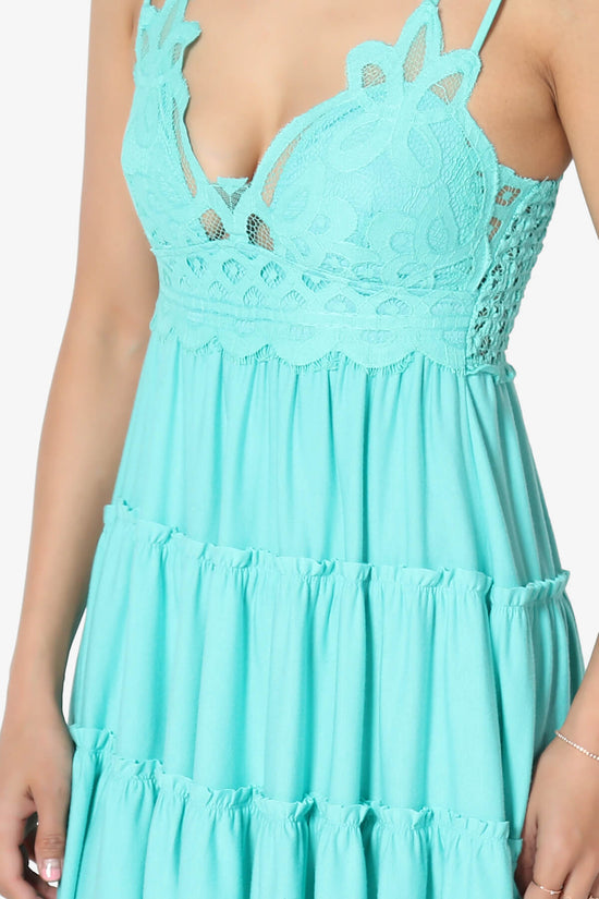 Adella Crochet Lace Ruffle Cami Tunic MINT_5