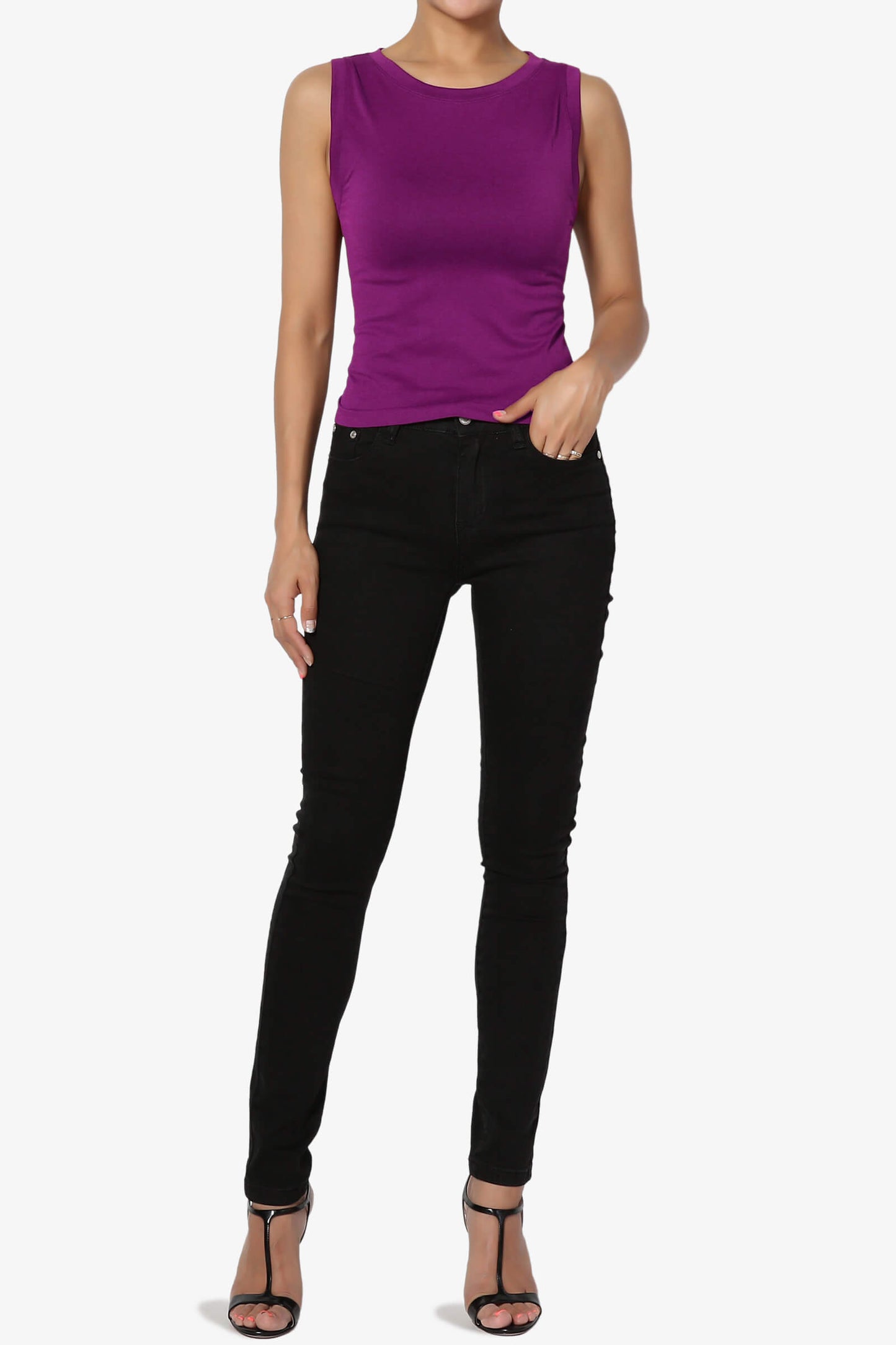 Aika Seamless Crop Tank Top LIGHT PLUM_6