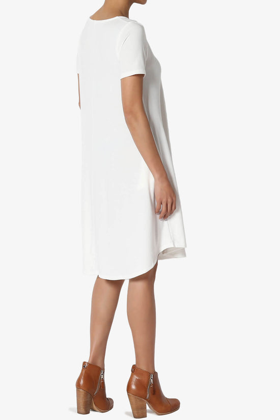 Amella Strappy Scoop Neck Pocket Dress IVORY_4