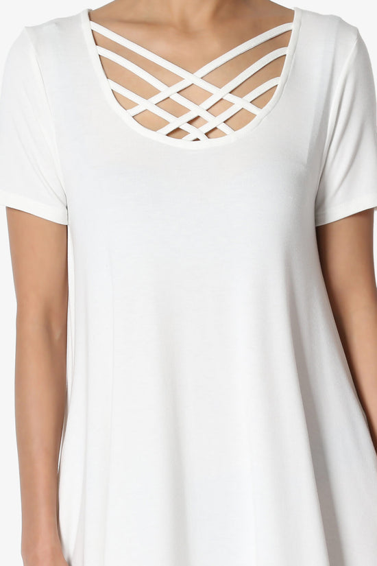 Amella Strappy Scoop Neck Pocket Dress IVORY_5