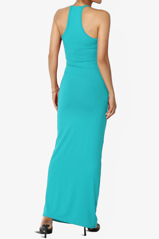 Berlin Stretch Silky Knit Cami Maxi Dress ICE BLUE_2