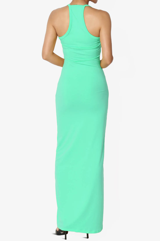 Berlin Stretch Silky Knit Cami Maxi Dress MINT_2