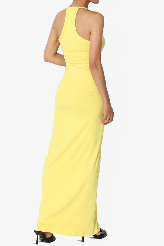 Berlin Stretch Silky Knit Cami Maxi Dress YELLOW_4