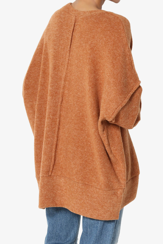 Breccan Blushed Knit Oversized Sweater PLUS