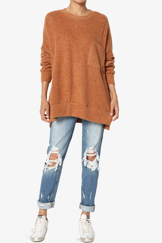 Breccan Blushed Knit Oversized Sweater PLUS