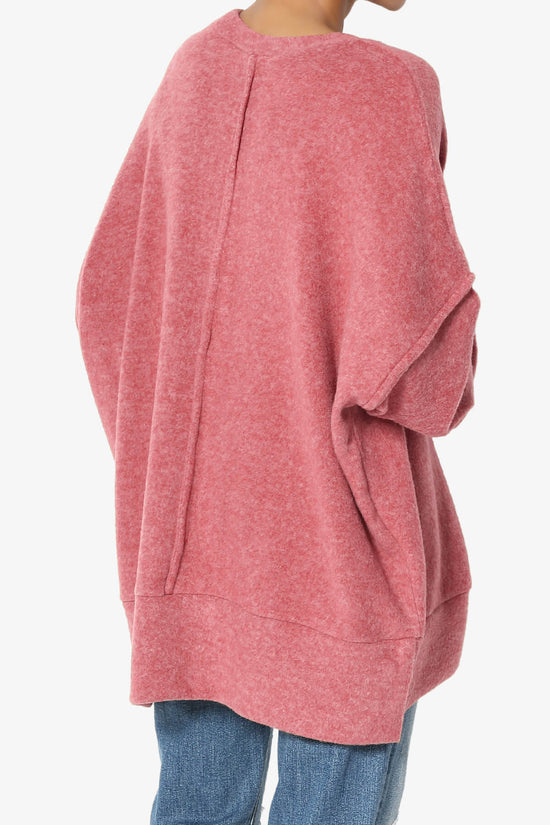 Breccan Blushed Knit Oversized Sweater PLUS