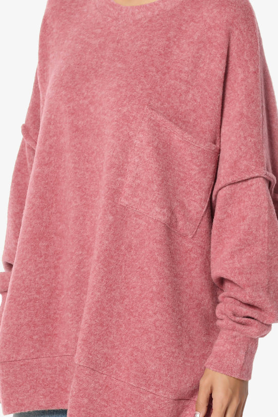 Breccan Blushed Knit Oversized Sweater PLUS