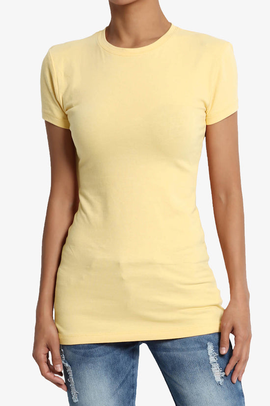 Candela Crew Neck Short Sleeve T-Shirts BANANA_1