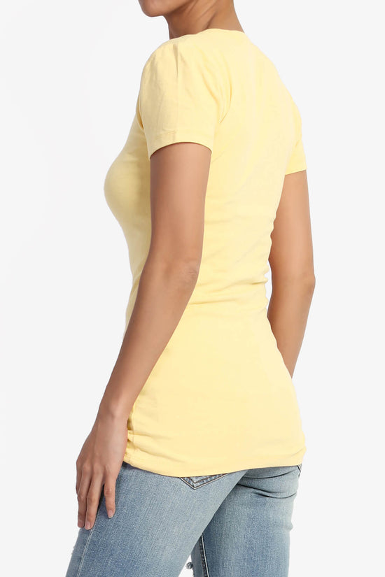 Candela Crew Neck Short Sleeve T-Shirts BANANA_4