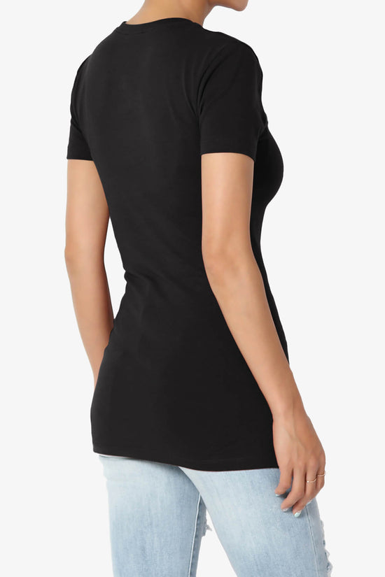 Candela Crew Neck Short Sleeve T-Shirts BLACK_4