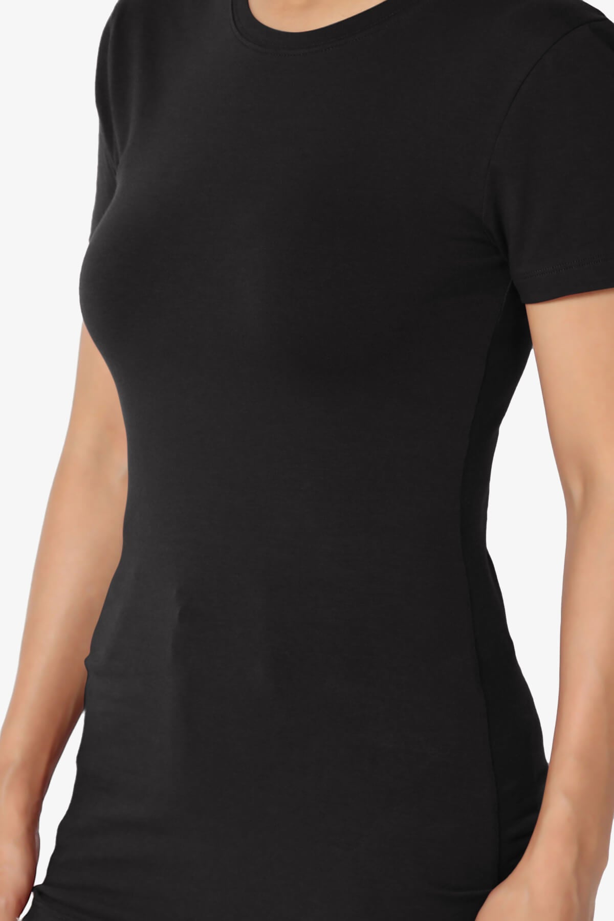 Candela Crew Neck Short Sleeve T-Shirts BLACK_5