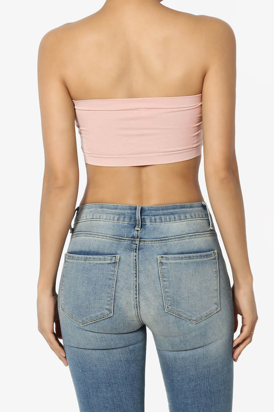 Candid Removable Pad Bandeau Bra Top LIGHT PINK_2