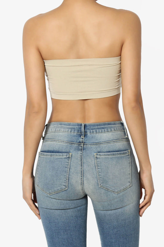 Candid Removable Pad Bandeau Bra Top NUDE_2