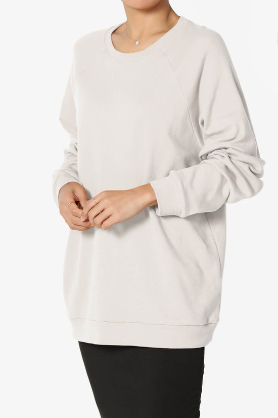 Carlene Cotton Raglan Sleeve Pullover Top BONE_3