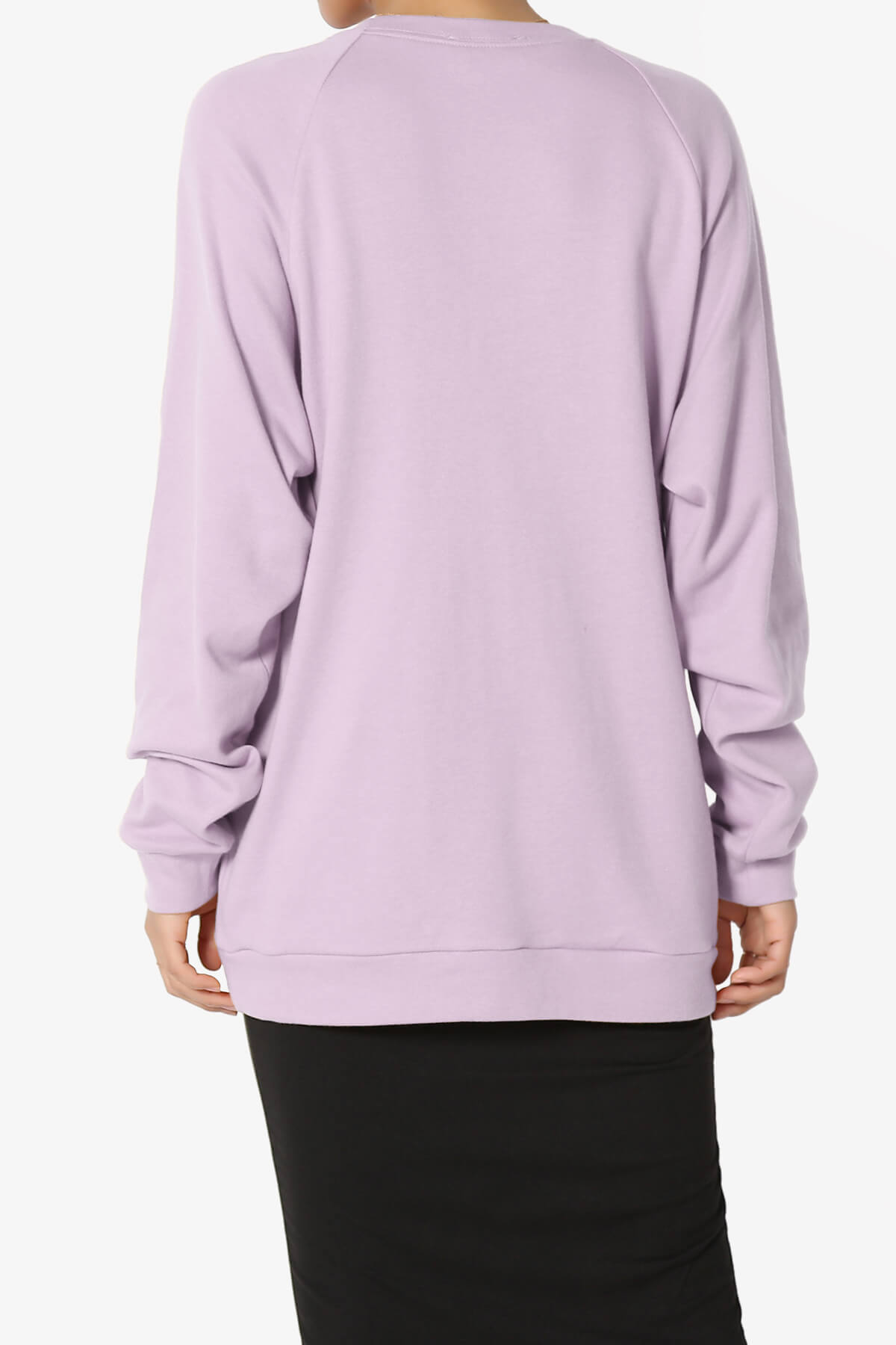 Carlene Cotton Raglan Sleeve Pullover Top DUSTY LAVENDER_2