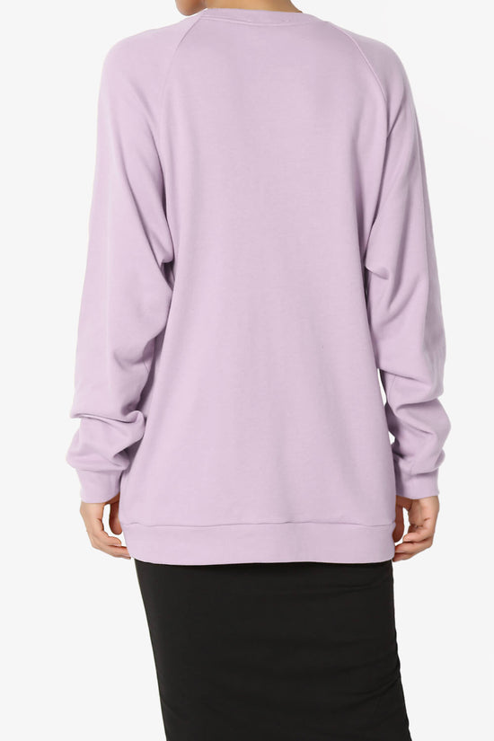 Carlene Cotton Raglan Sleeve Pullover Top DUSTY LAVENDER_2