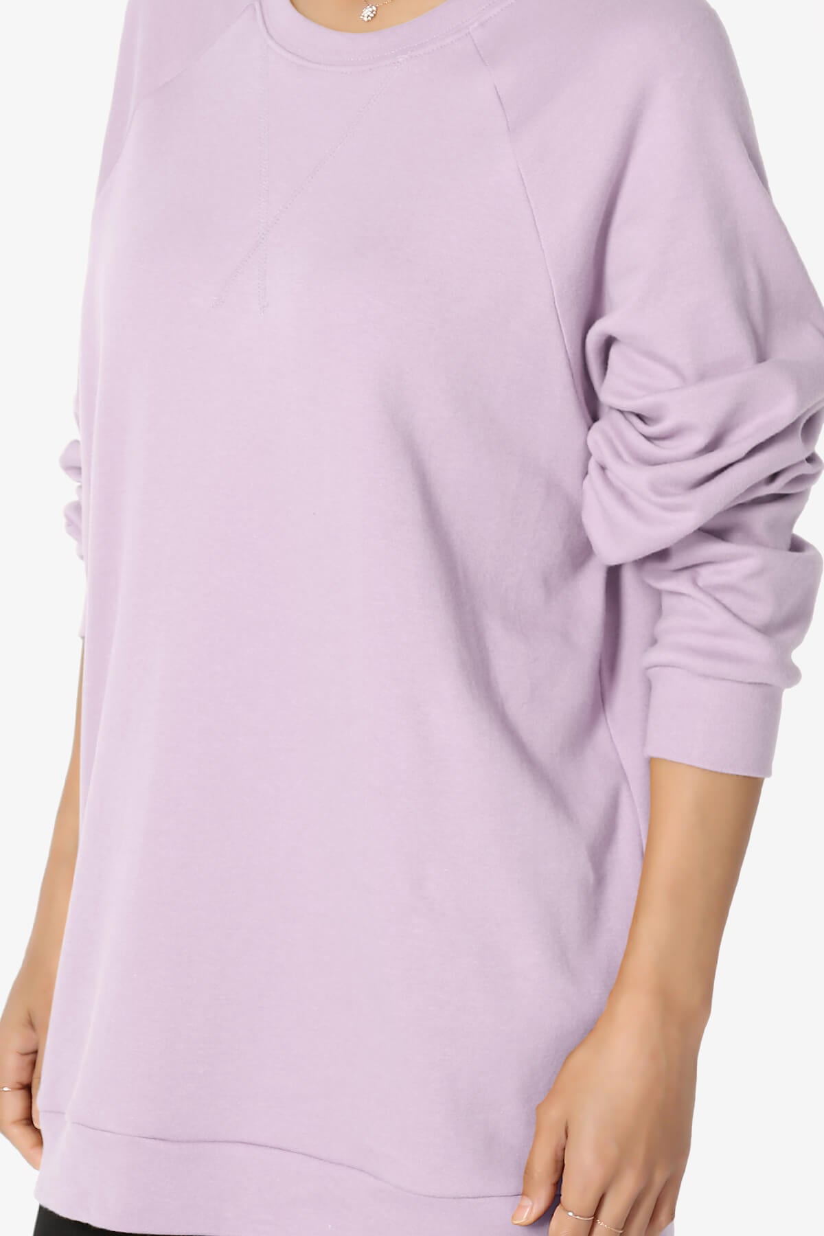 Carlene Cotton Raglan Sleeve Pullover Top DUSTY LAVENDER_5