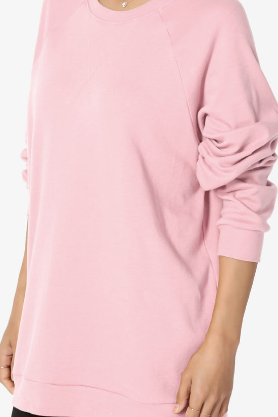 Carlene Cotton Raglan Sleeve Pullover Top DUSTY PINK_5