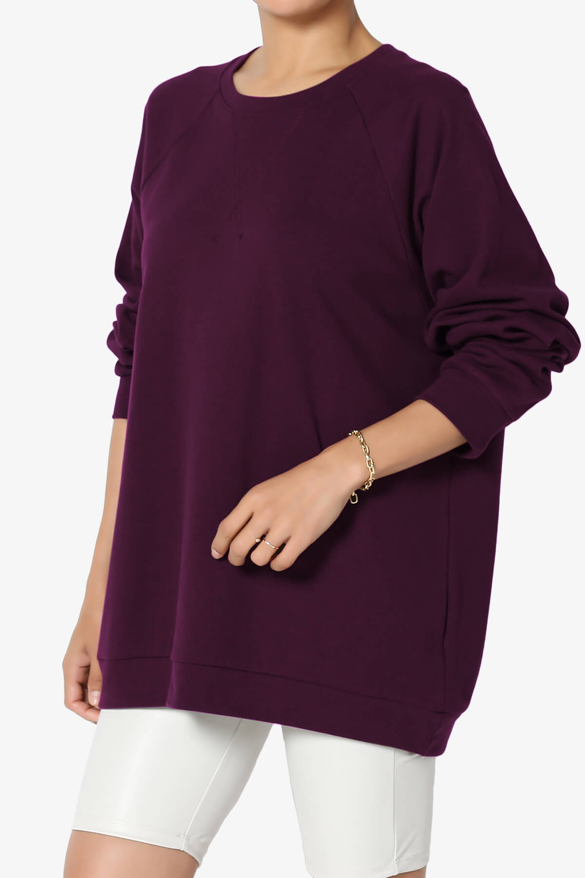 Carlene Cotton Raglan Sleeve Pullover Top