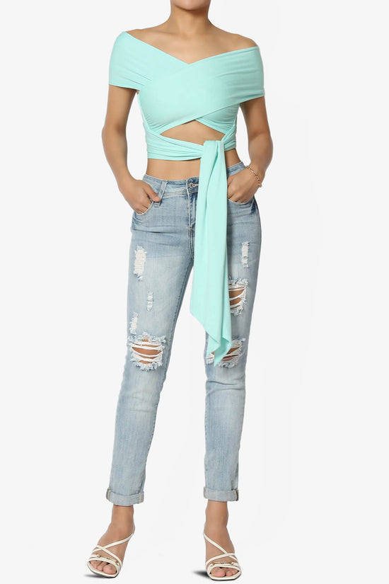 Clementine Multi Way Scarf Wrap Crop Top MINT_6