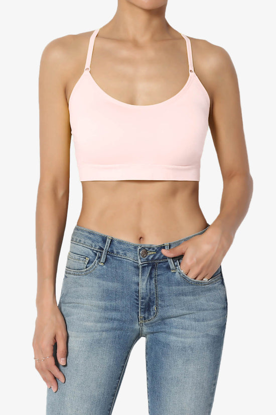 Dassie Padded Cross Back Bra Top DUSTY CORAL_1