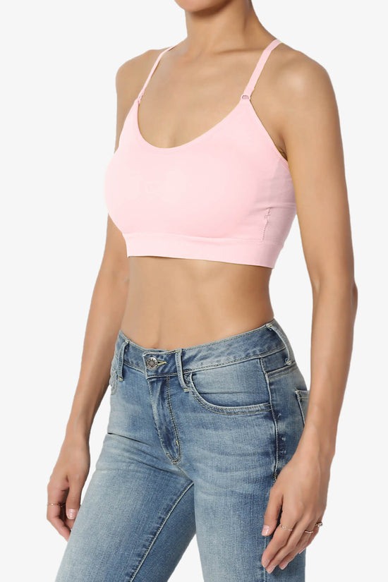 Dassie Padded Cross Back Bra Top DUSTY PINK_3