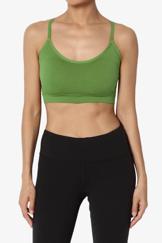 Dassie Padded Cross Back Bra Top KIWI_1