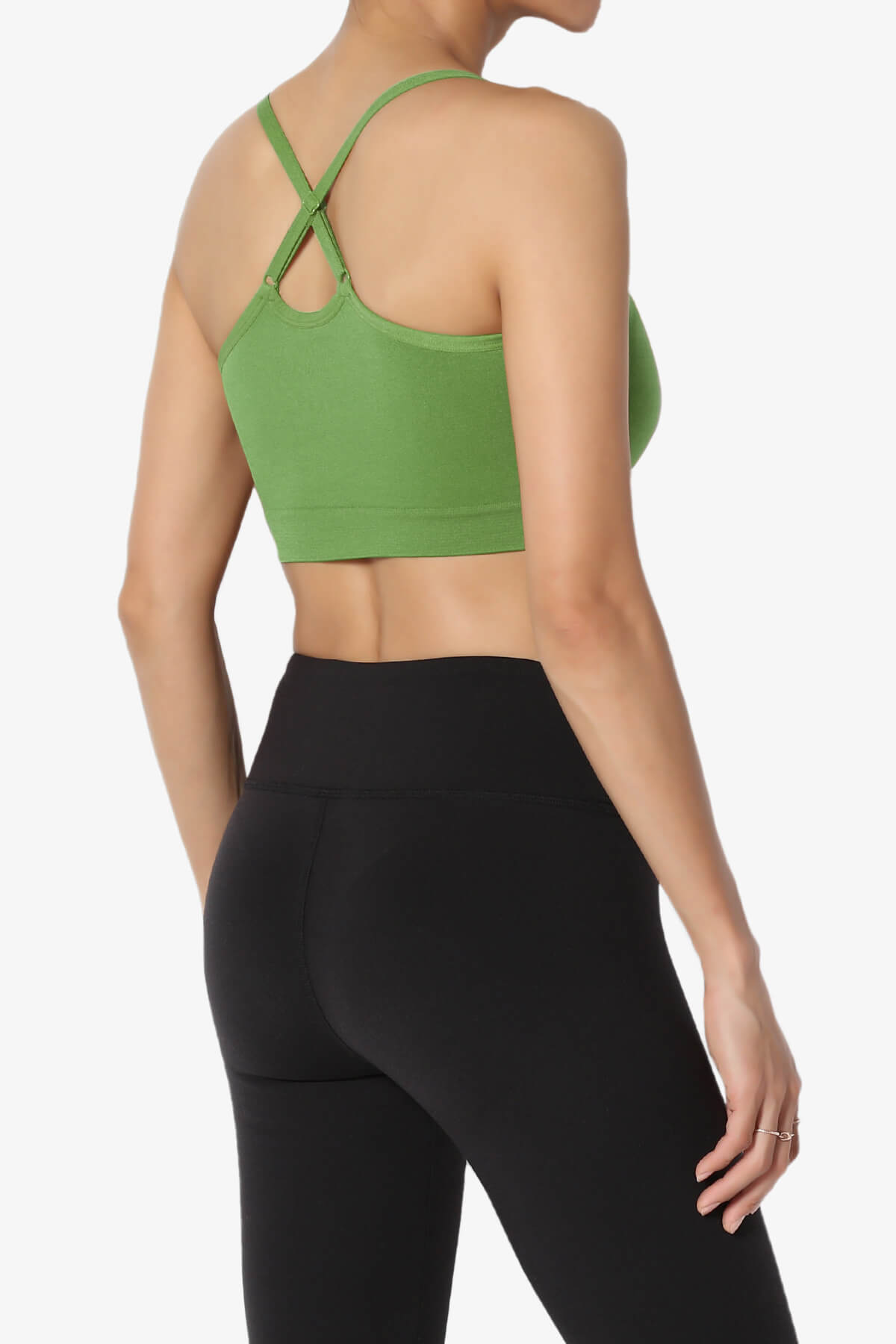 Dassie Padded Cross Back Bra Top KIWI_4