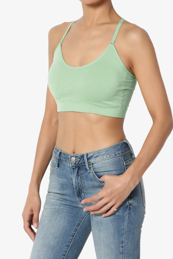 Dassie Padded Cross Back Bra Top MOSS_3