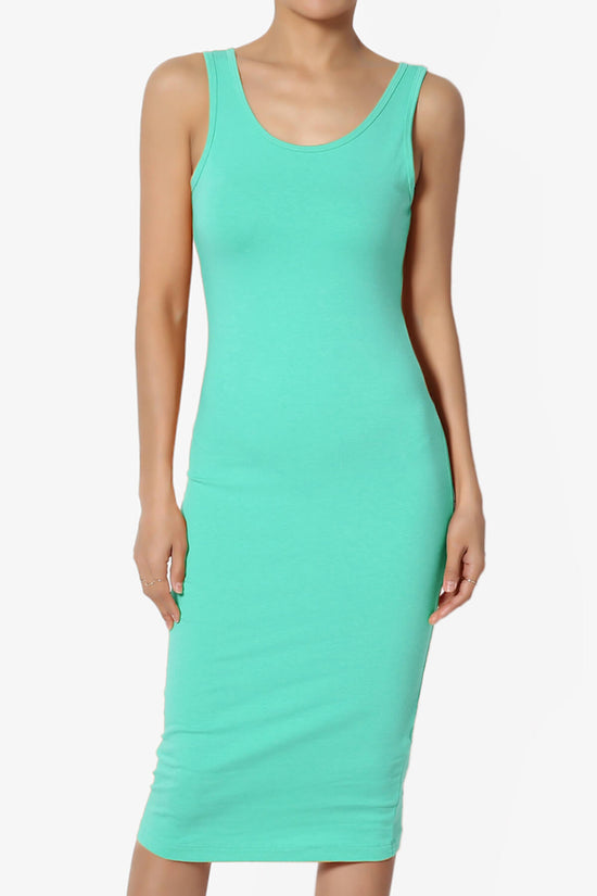 Fontella Sleeveless Bodycon Midi Dress MINT_1